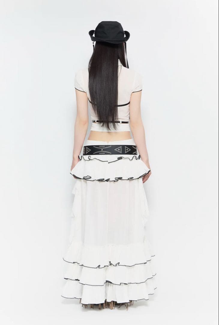 スカート the red thread frontier tiered skirt