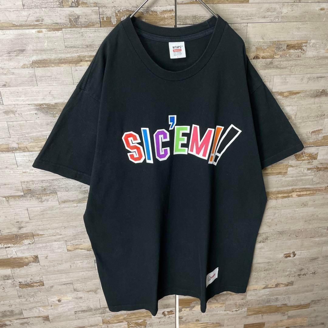 2423 U【人気コラボ】シュプリームxWTAPS ☆センタービッグロゴＴシャツ