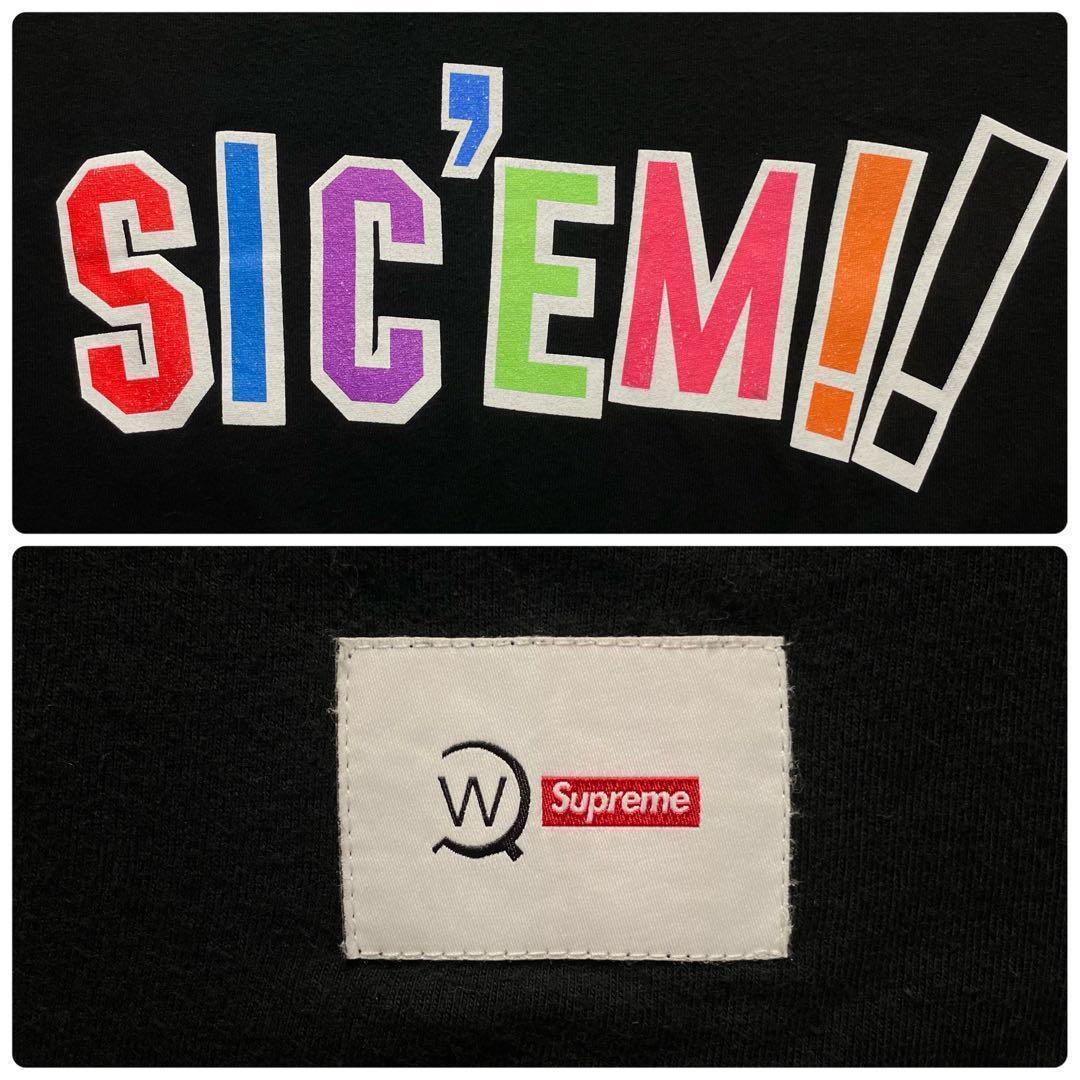 2423 U【人気コラボ】シュプリームxWTAPS ☆センタービッグロゴＴシャツ