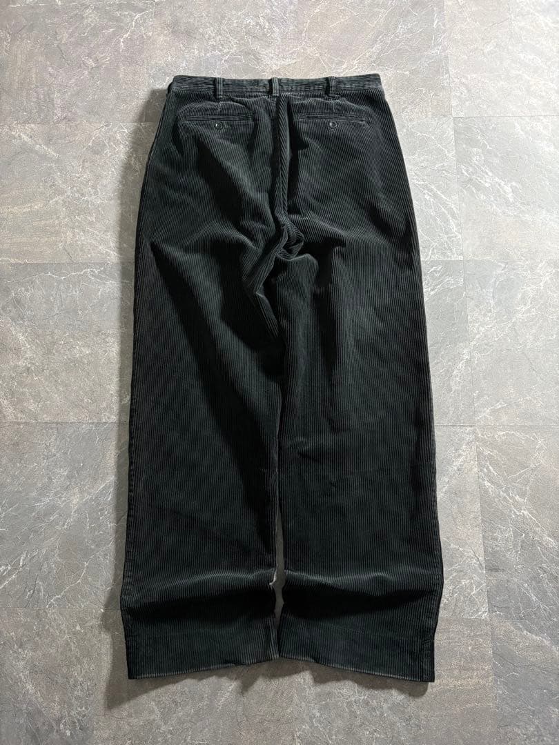 パンツ 00s old baggy fade black corduroy slacks
