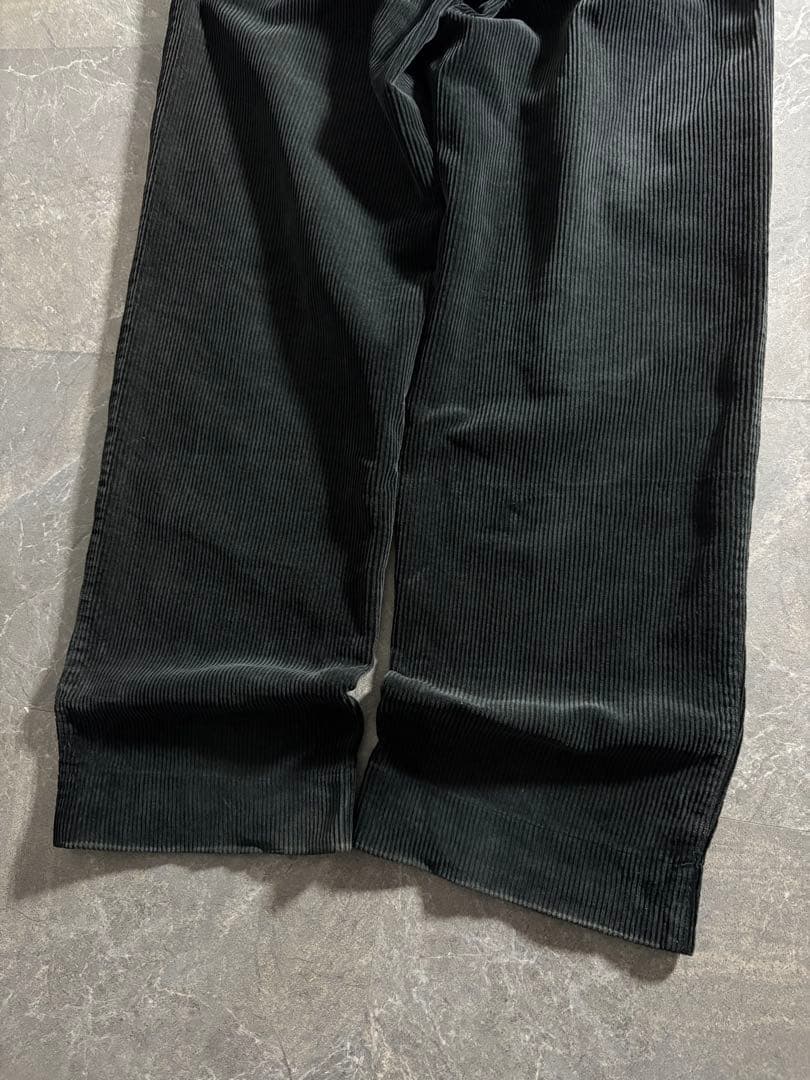 パンツ 00s old baggy fade black corduroy slacks