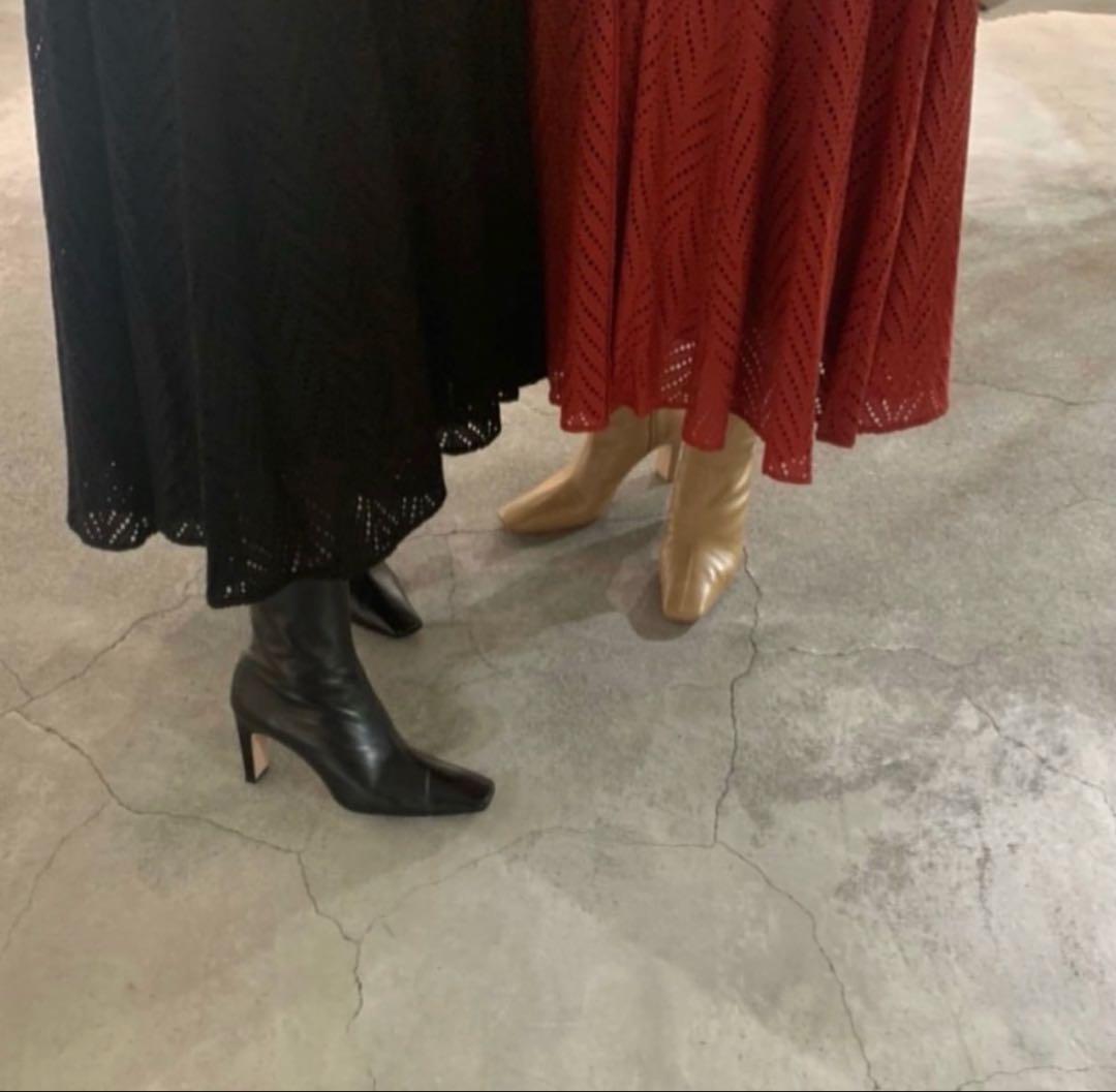 靴 CLANE SQUARE SHORT BOOTS