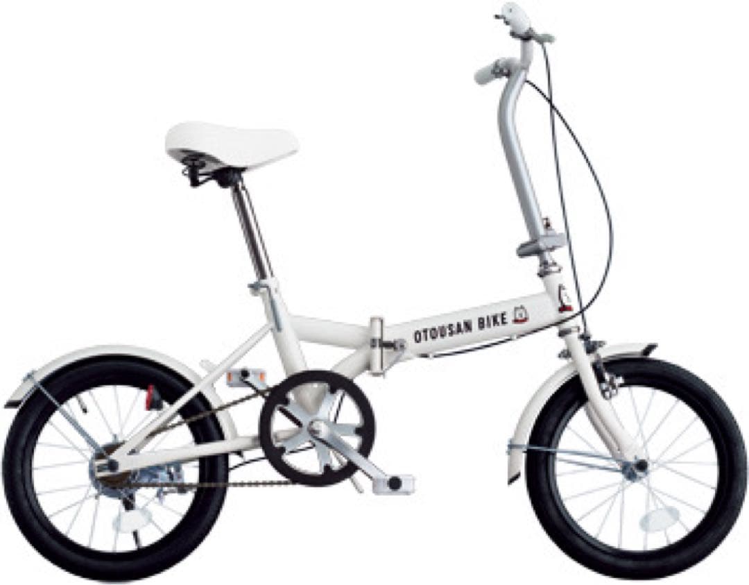【新品未使用⭐︎折り畳み自転車】ソフトバンク　お父さんバイク　白