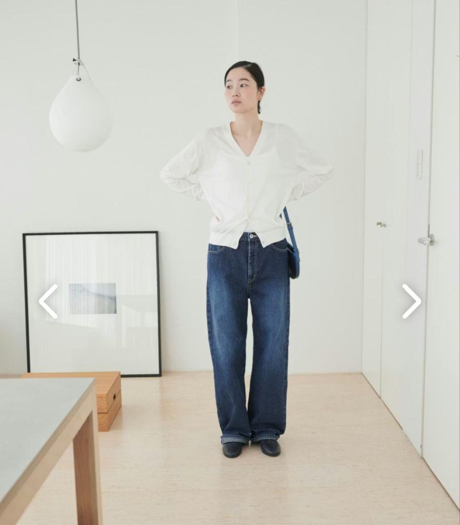 【美品】北欧暮らしの道具店　ストレートデニム　Lサイズ