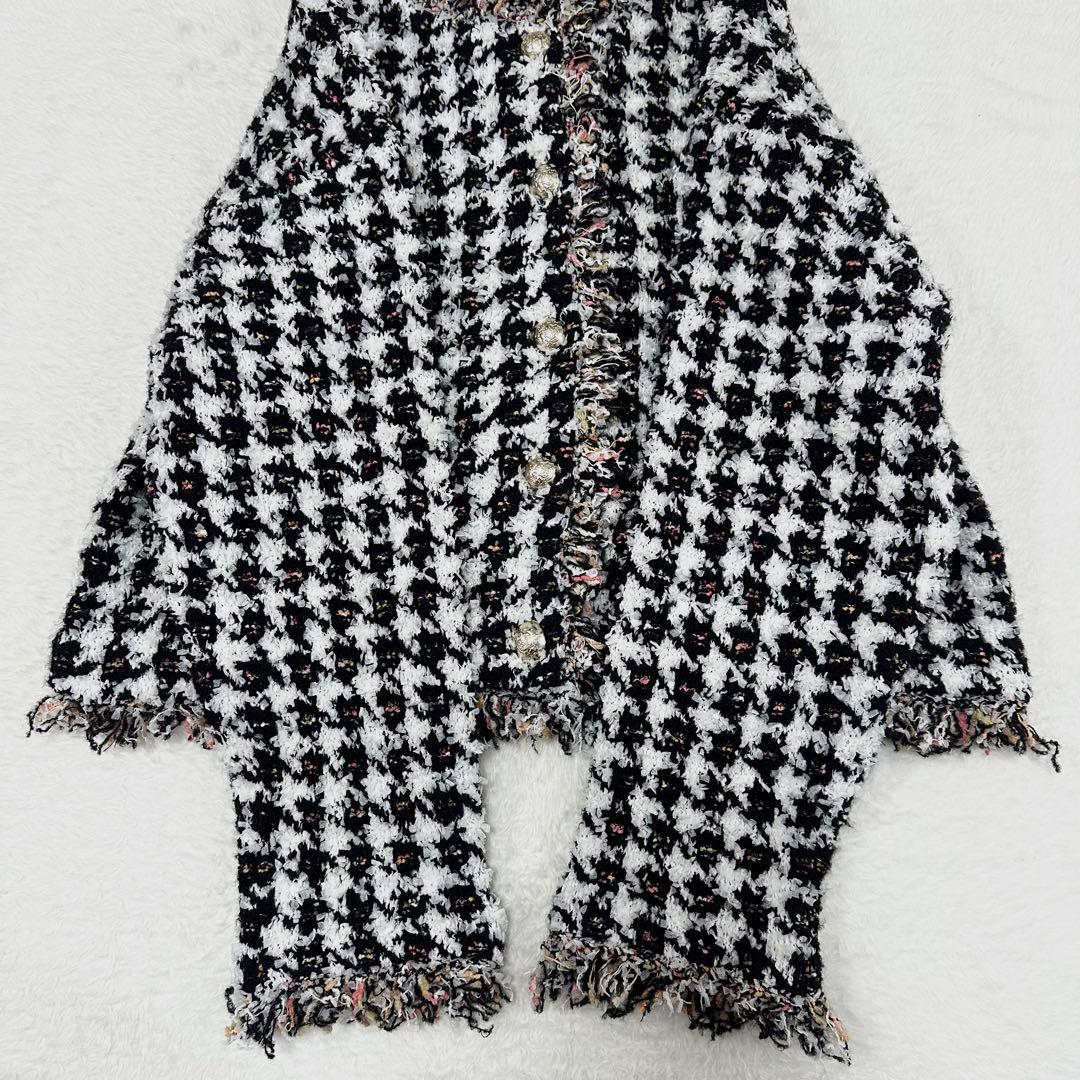 美品 25AW✨Diagram ダイアグラム ツイードニットショートカーディガン