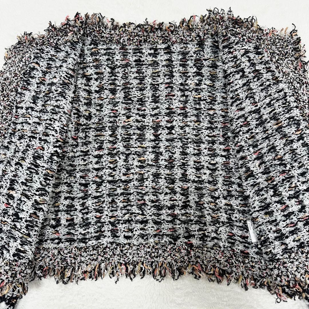 美品 25AW✨Diagram ダイアグラム ツイードニットショートカーディガン