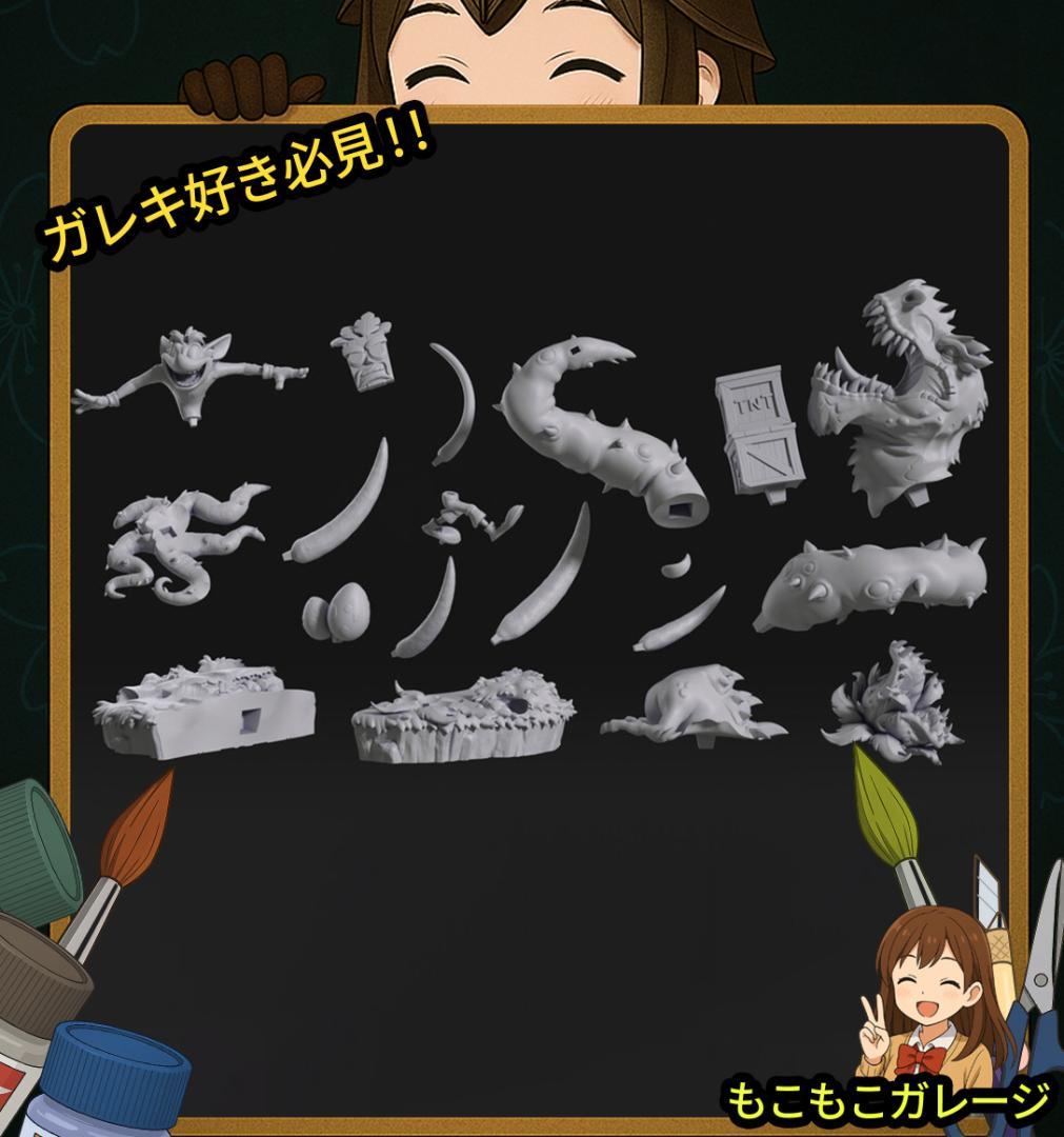 クラッシュバンディクー 1/10 ガレージキット 未塗装 未組立 フィギュア