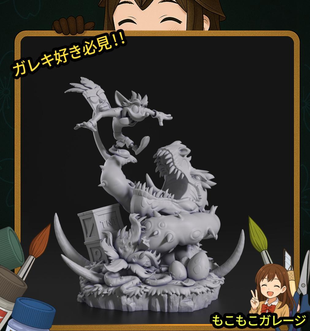 クラッシュバンディクー 1/10 ガレージキット 未塗装 未組立 フィギュア