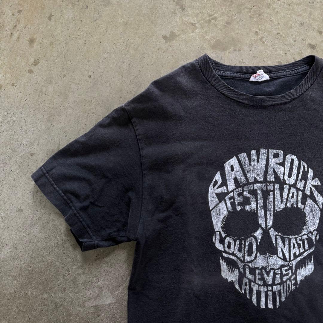 vintage skull T-shirt Levi's Y2K 短丈 90s
