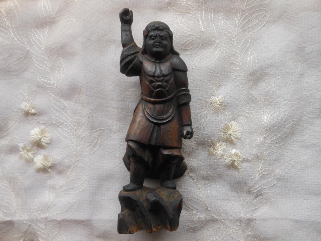 仏像 神像　毘沙門天　十二神将像　七福神　多聞天　木彫の一木造　一刀彫