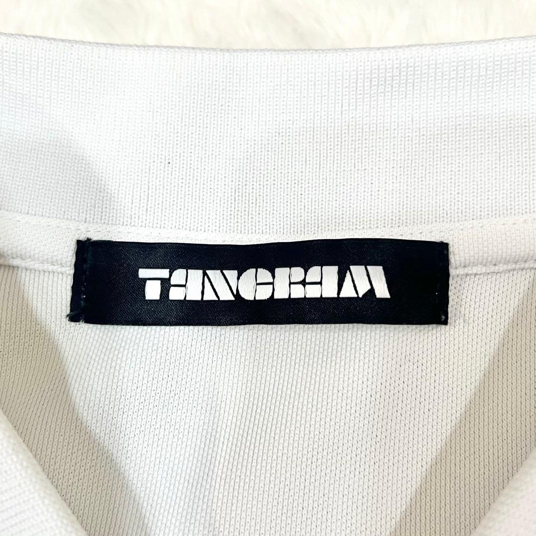 【CLUBHAUS×TANGRAM】 コラボ ドライ ポロシャツ ホワイト M