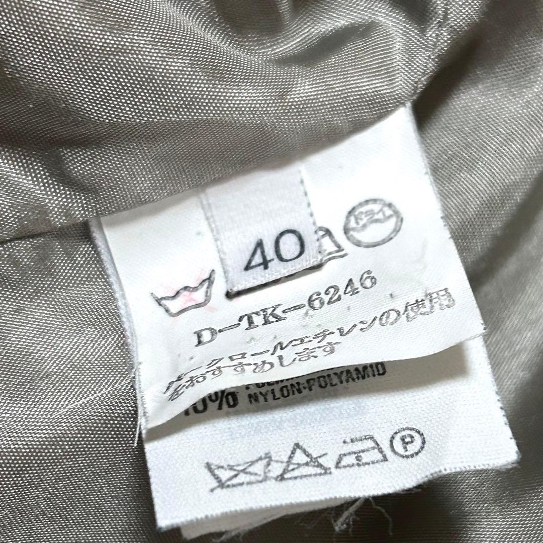 【美品】エンポリオアルマーニ　ショールカラージャケット　リネン混　イタリア製　L