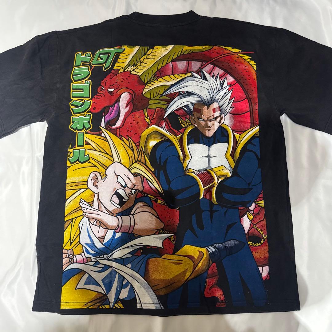 に*ん様 新品 ドラゴンボールGT Tシャツ 黒 大判プリント 鳥山明 古着 ヴ