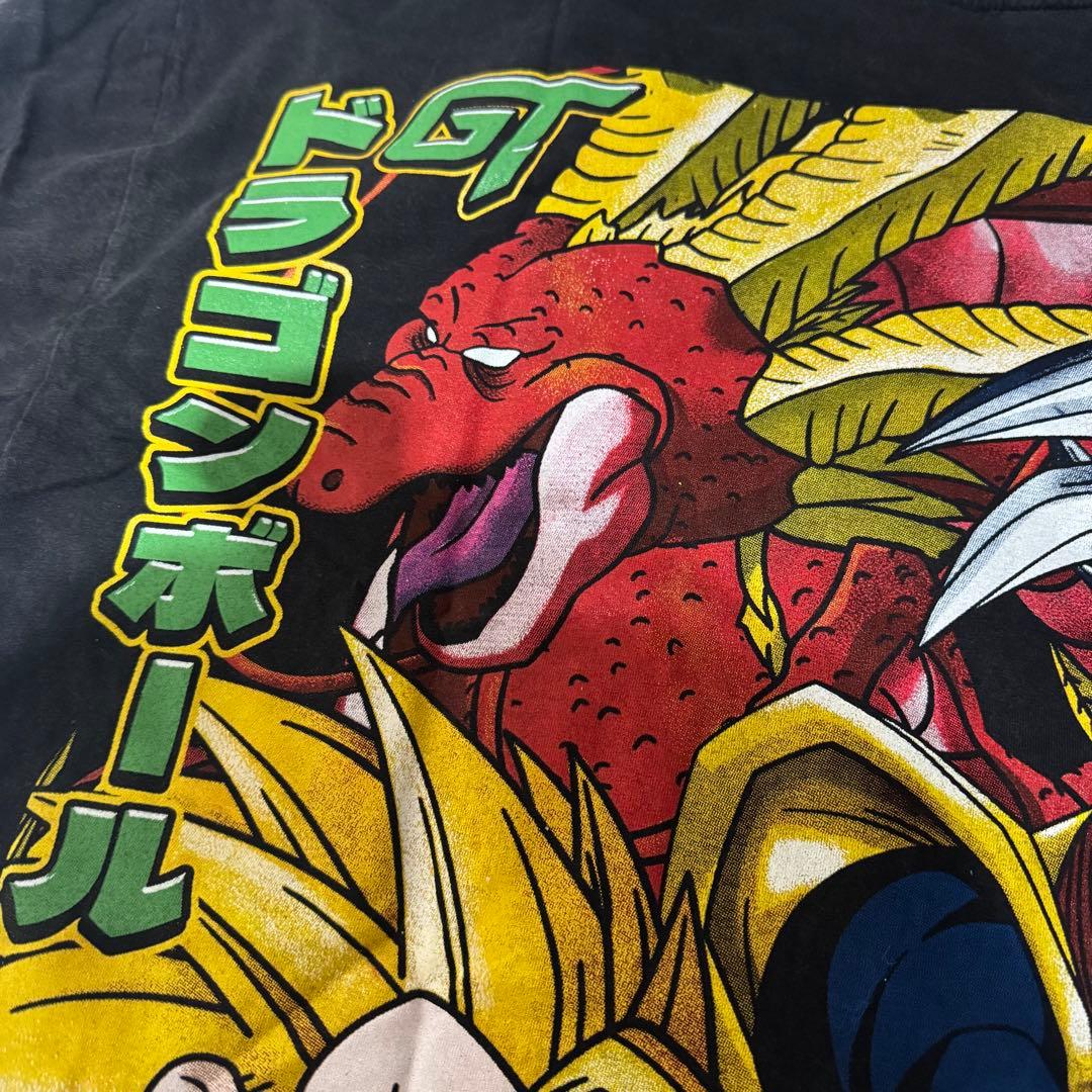 に*ん様 新品 ドラゴンボールGT Tシャツ 黒 大判プリント 鳥山明 古着 ヴ