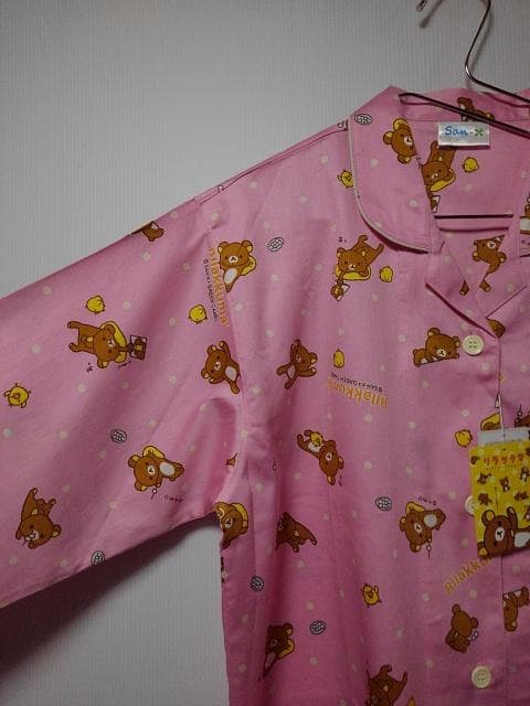 レア☆リラックマ&キイロイトリ☆パジャマ上下セット ピンク M☆新品未使用タグ付