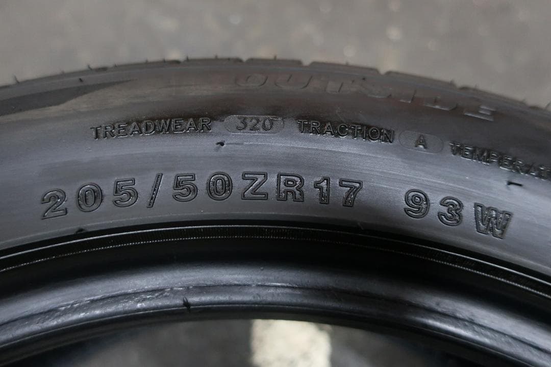 Kazu様送料込　ミネルバ　RADIAL　F205　205/50R17　バリ溝