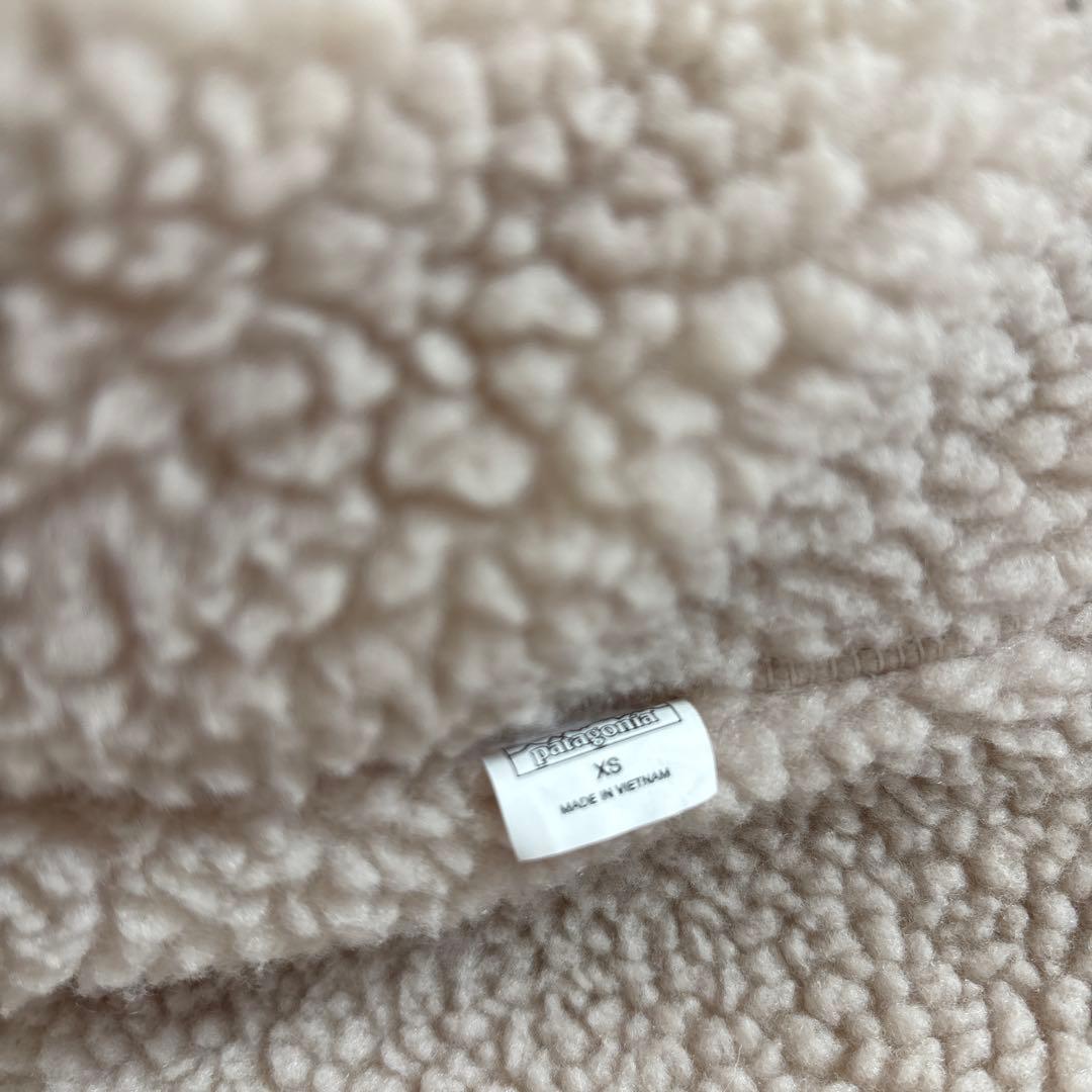 たいpatagonia フリース ベスト クリーム色