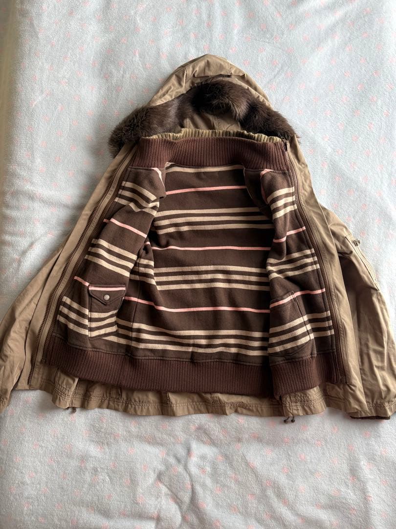 【美品】BURBERRY BLUE LABEL ライナー付モッズコート 38