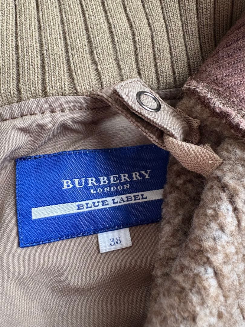 【美品】BURBERRY BLUE LABEL ライナー付モッズコート 38