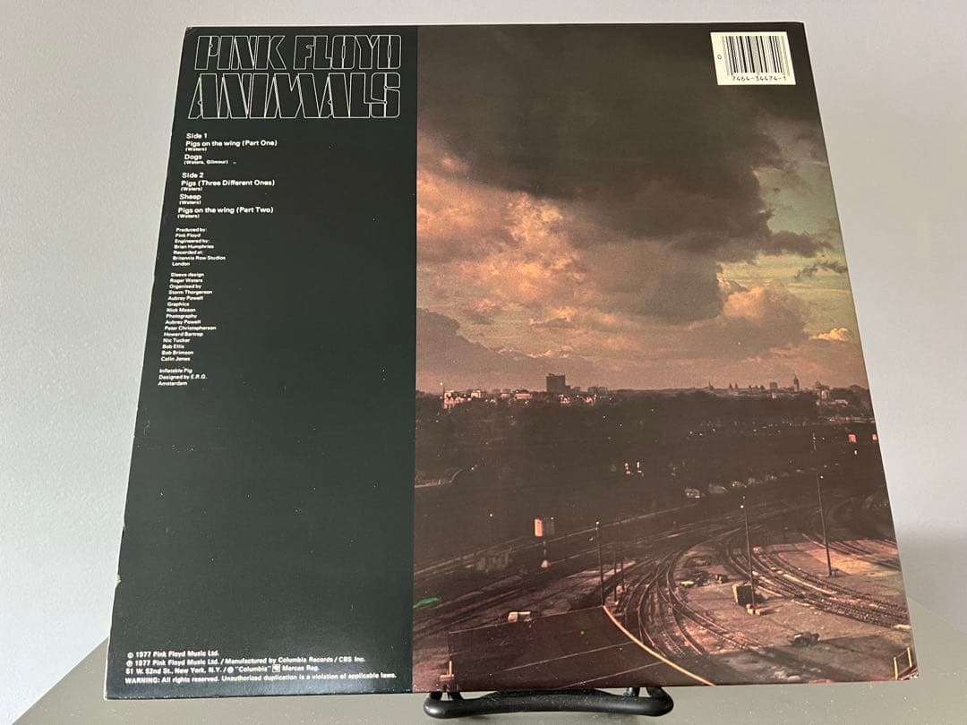 Pink Floyd Animals 1977年リリース レコード