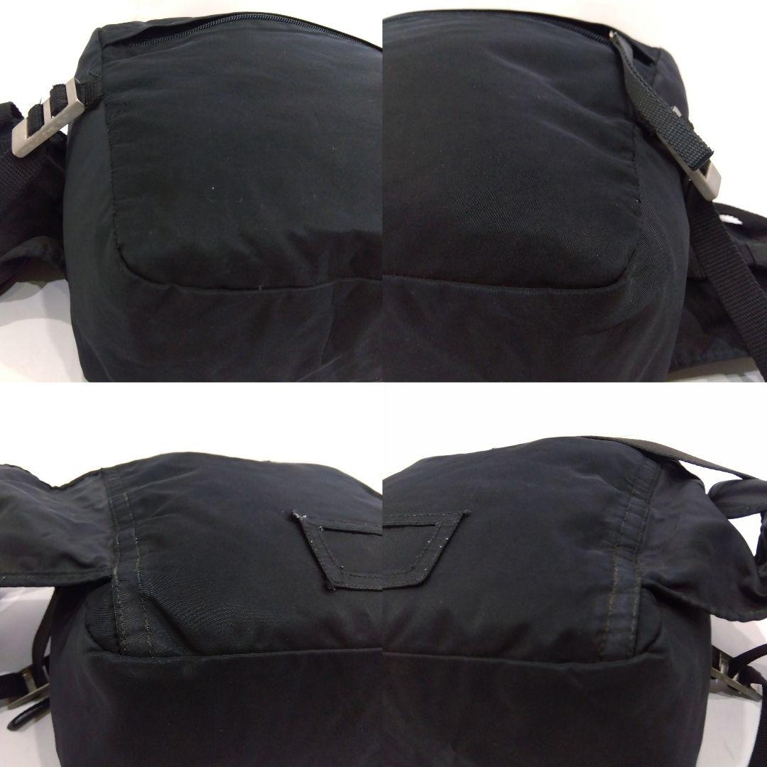 プラダ リュック ボディバッグ 3way ショルダー ナイロン 黒 三角ロゴ