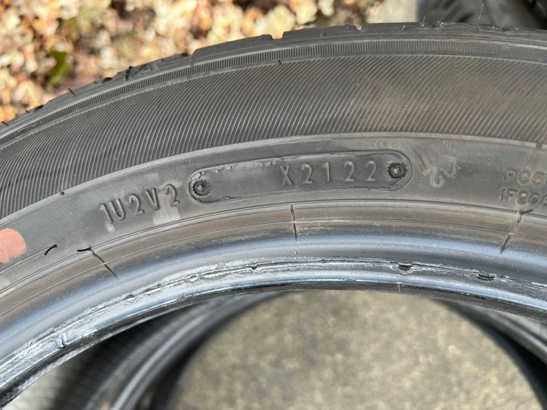 2022年製 215/50R18 ダンロップ EC300+ 中古 2本 ヤリクロ