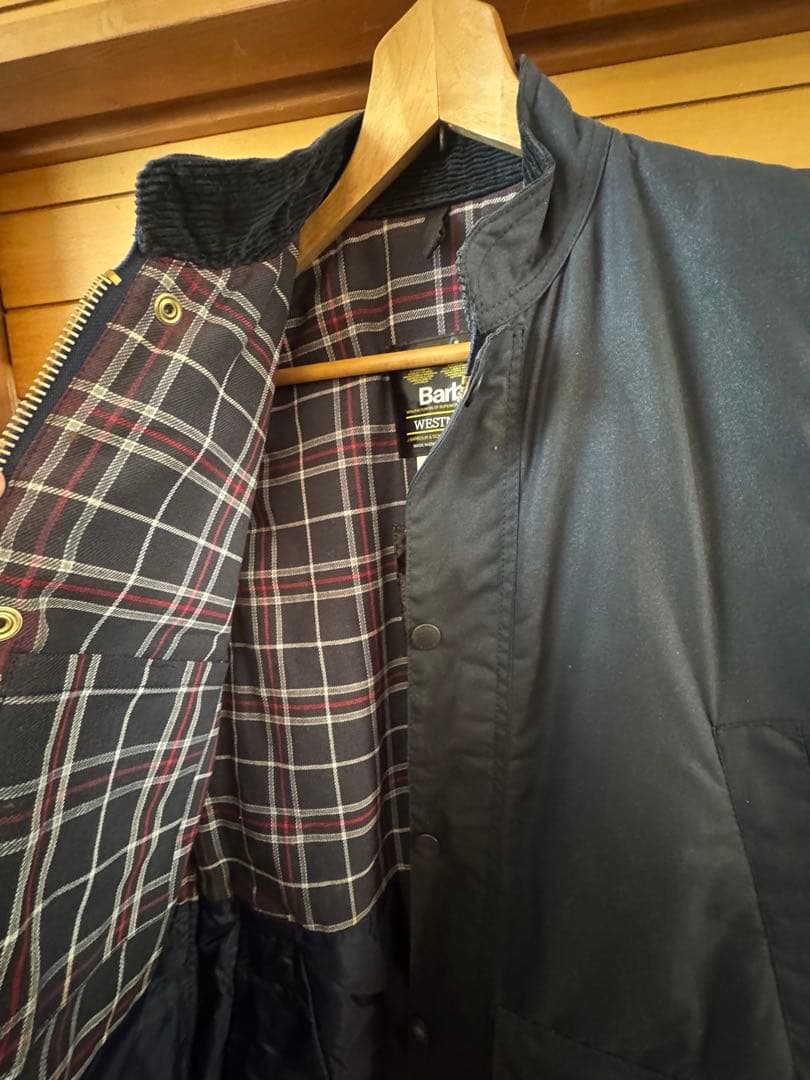Barbour WESTMORLAND ベスト M ネイビー　オイルベスト