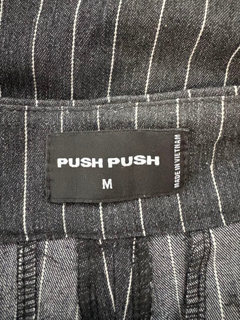 PUSH PUSH ストライプ ワイドパンツ M