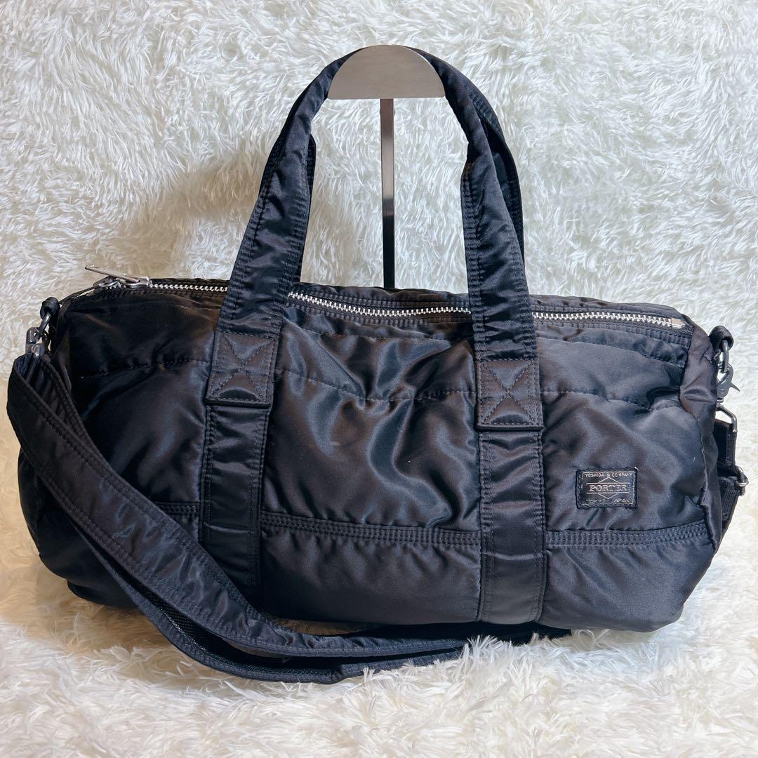 美品✨PORTER ポーター タンカー 2WAYボストンバッグ ブラック