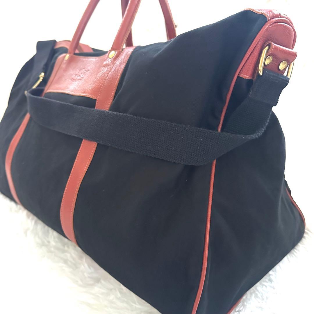 美品 ILBISONTE イルビゾンテ ボストンバッグ トラベルバッグ