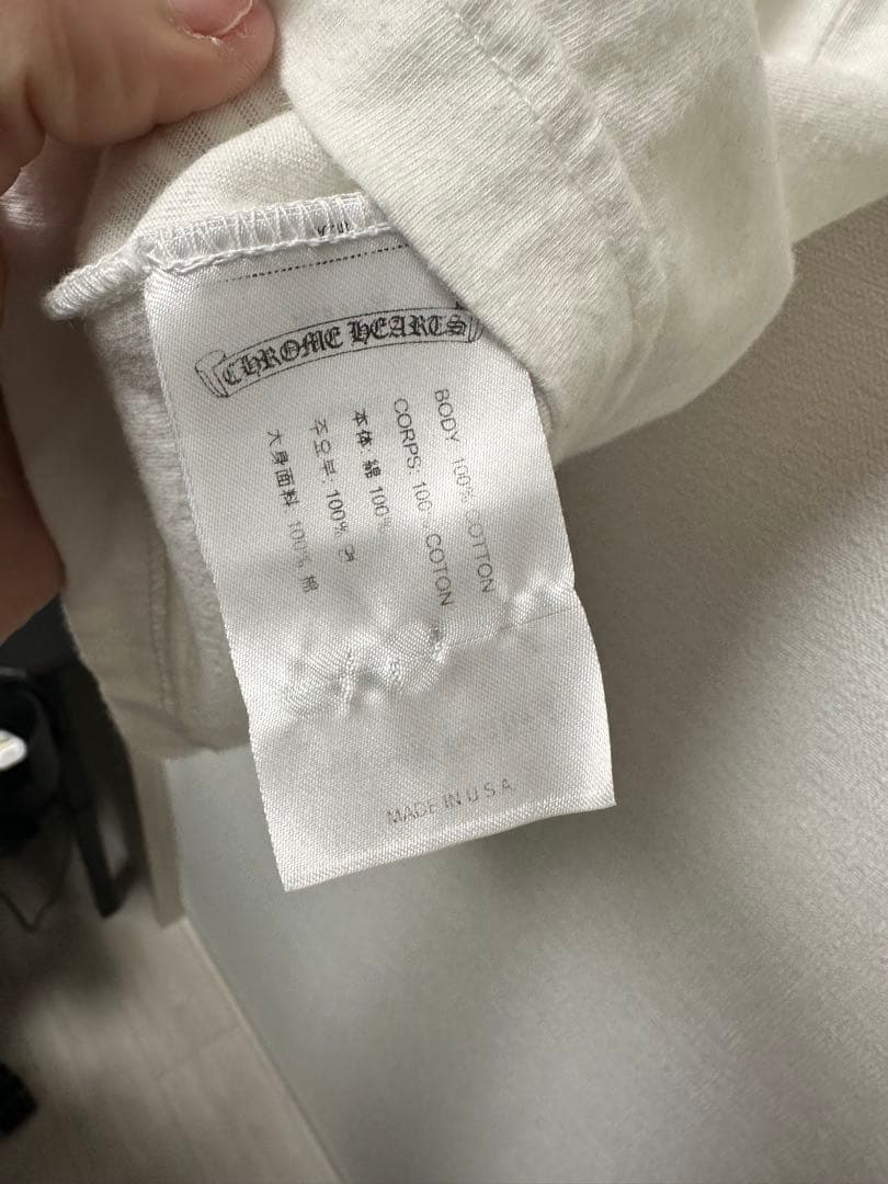 Chrome Hearts クロスパッチ マルチカラー 半袖Tシャツ 白　正規品