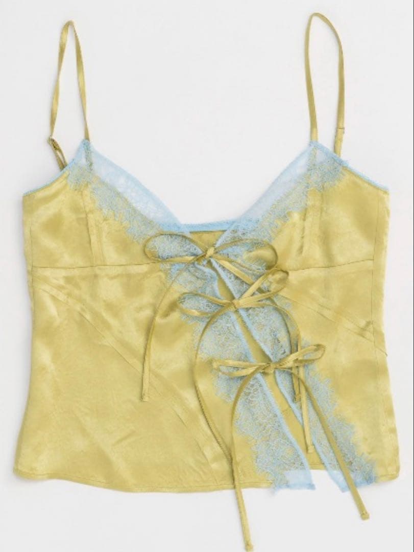トップス LaceDocking Satin Camisole maisonspecial