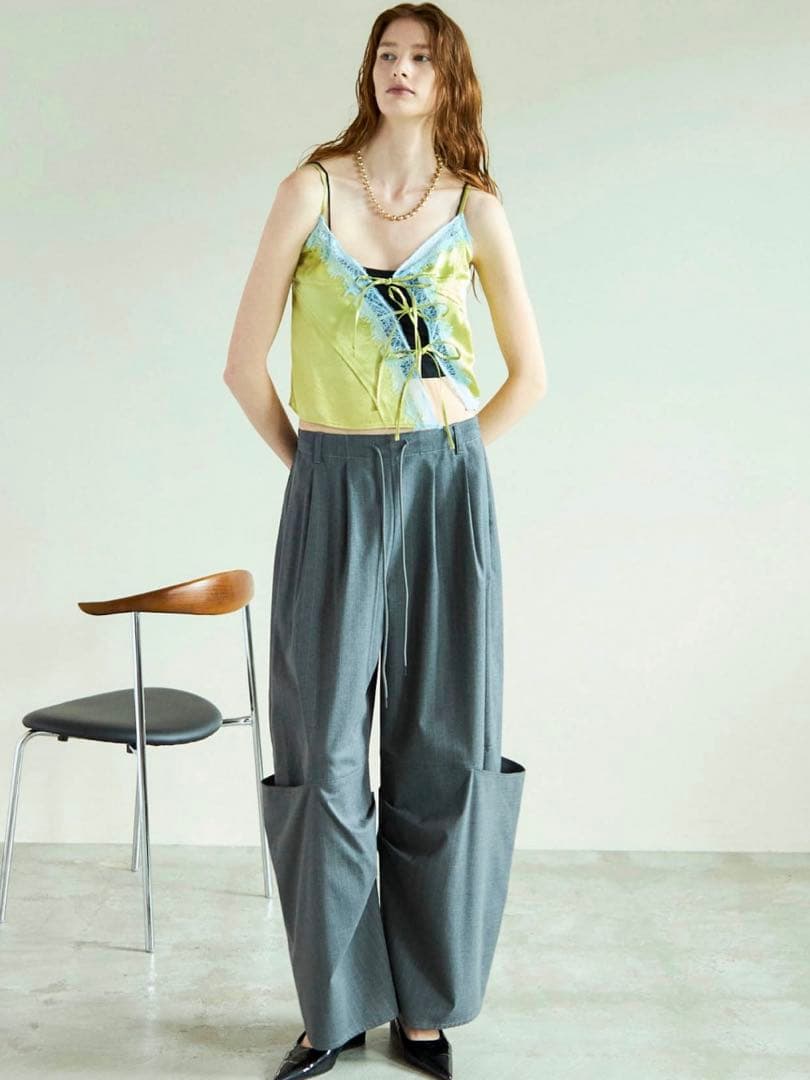 トップス LaceDocking Satin Camisole maisonspecial