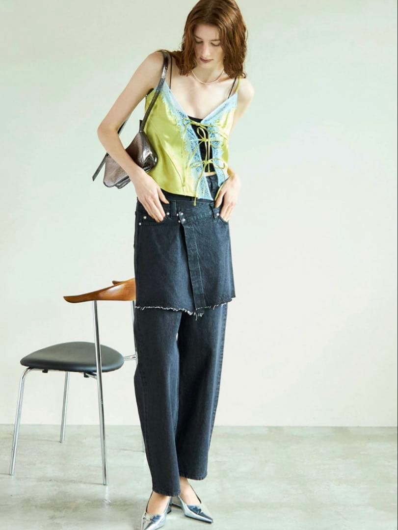トップス LaceDocking Satin Camisole maisonspecial