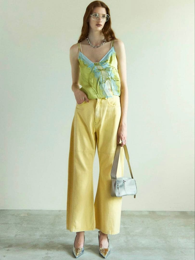 トップス LaceDocking Satin Camisole maisonspecial