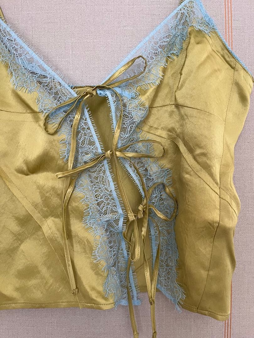 トップス LaceDocking Satin Camisole maisonspecial