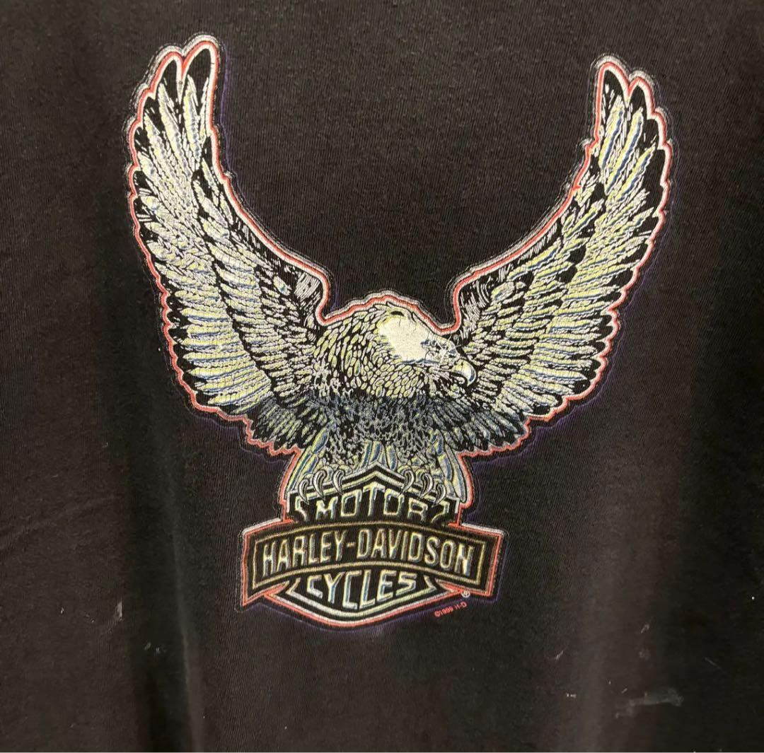 Harley-Davidson イーグル刺繍 Tシャツ