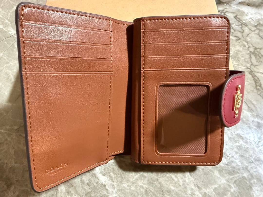 COACH 花柄 二つ折り財布