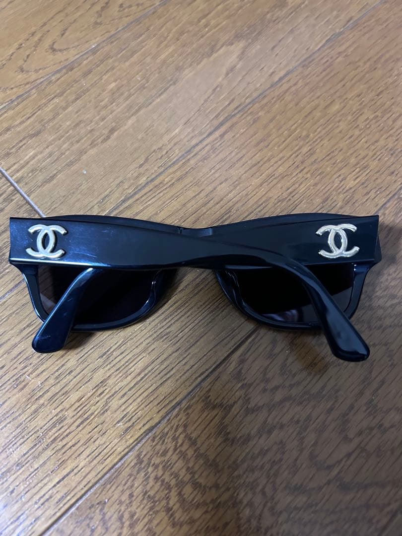 CHANEL サングラス ブラック 02462 ココマーク ゴールド ケース付き