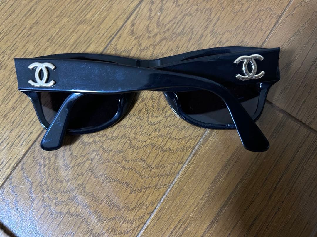 CHANEL サングラス ブラック 02462 ココマーク ゴールド ケース付き