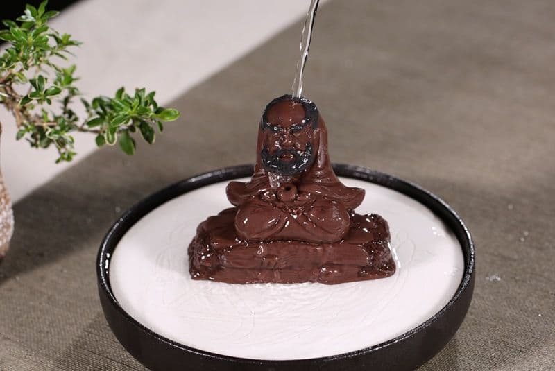 宜興紫砂 樹杭達磨 文玩茶盤 禅意茶道茶寵 装飾品 工芸品 置物 未使用品