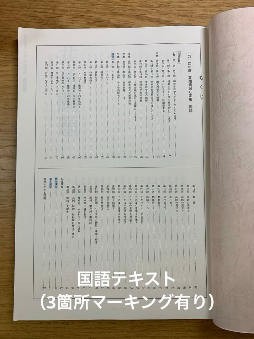 【美品】日能研 小6応用　夏期講習 国語/算数/理科/社会 2024