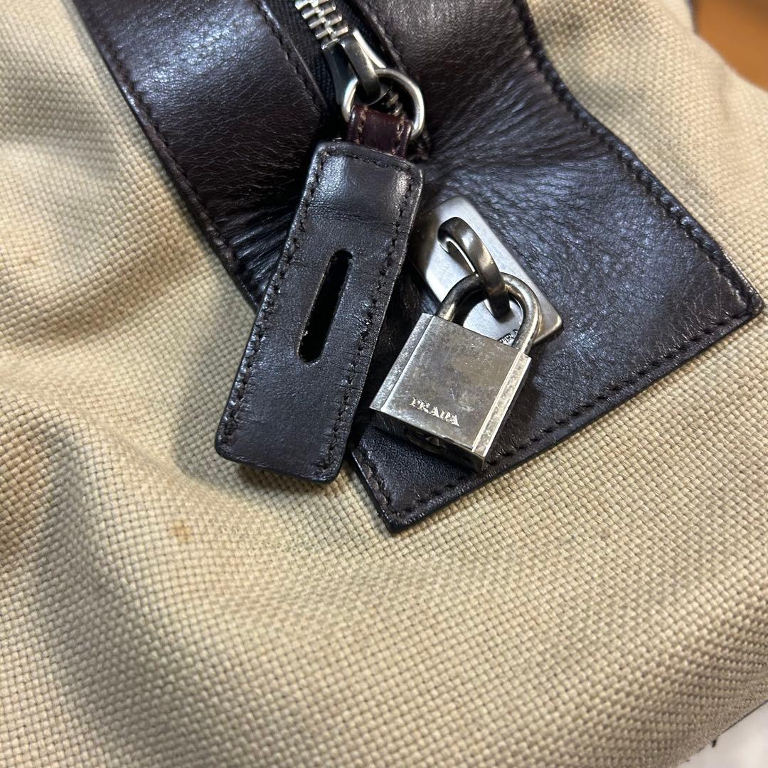 バッグ 95ss archive Prada Leather Boston Bag