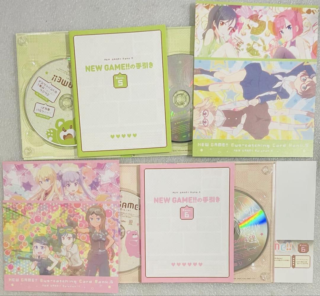 アニメ DVD NEW GAME! 1期2期 全巻セット 動作確認済み 一部欠品
