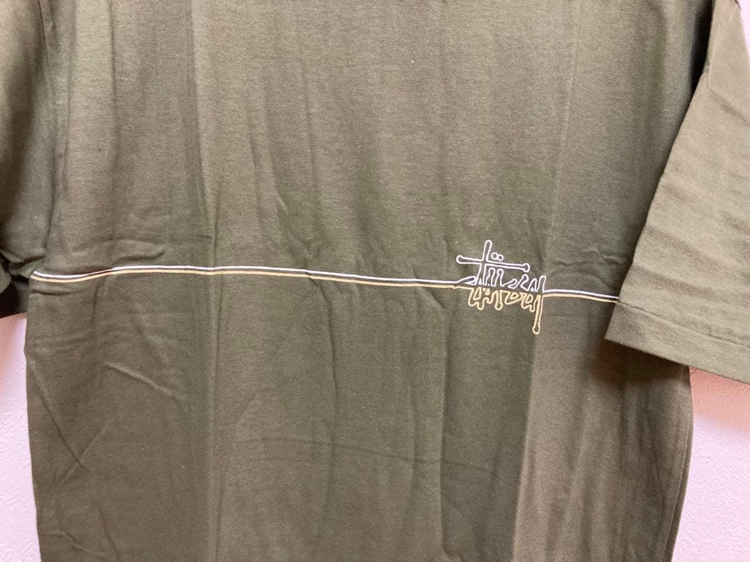 む*ん様 OldStussy 90s dead stock品 オリーブ Tシャツ