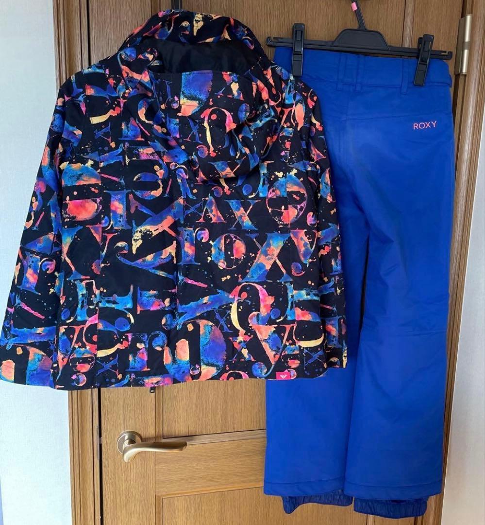 ROXYGIRL ロキシーキッズ　スキー　スノーボードウェア上下　M140雪遊び