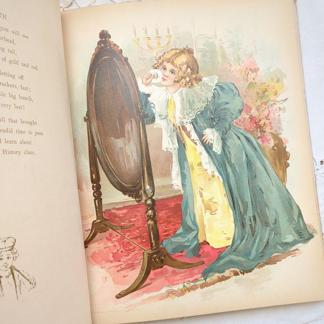 稀少1898アンティーク絵本 児童書 洋書古書 ヴィクトリアン ヴンテージ