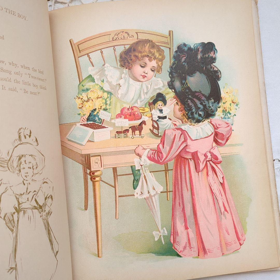 稀少1898アンティーク絵本 児童書 洋書古書 ヴィクトリアン ヴンテージ
