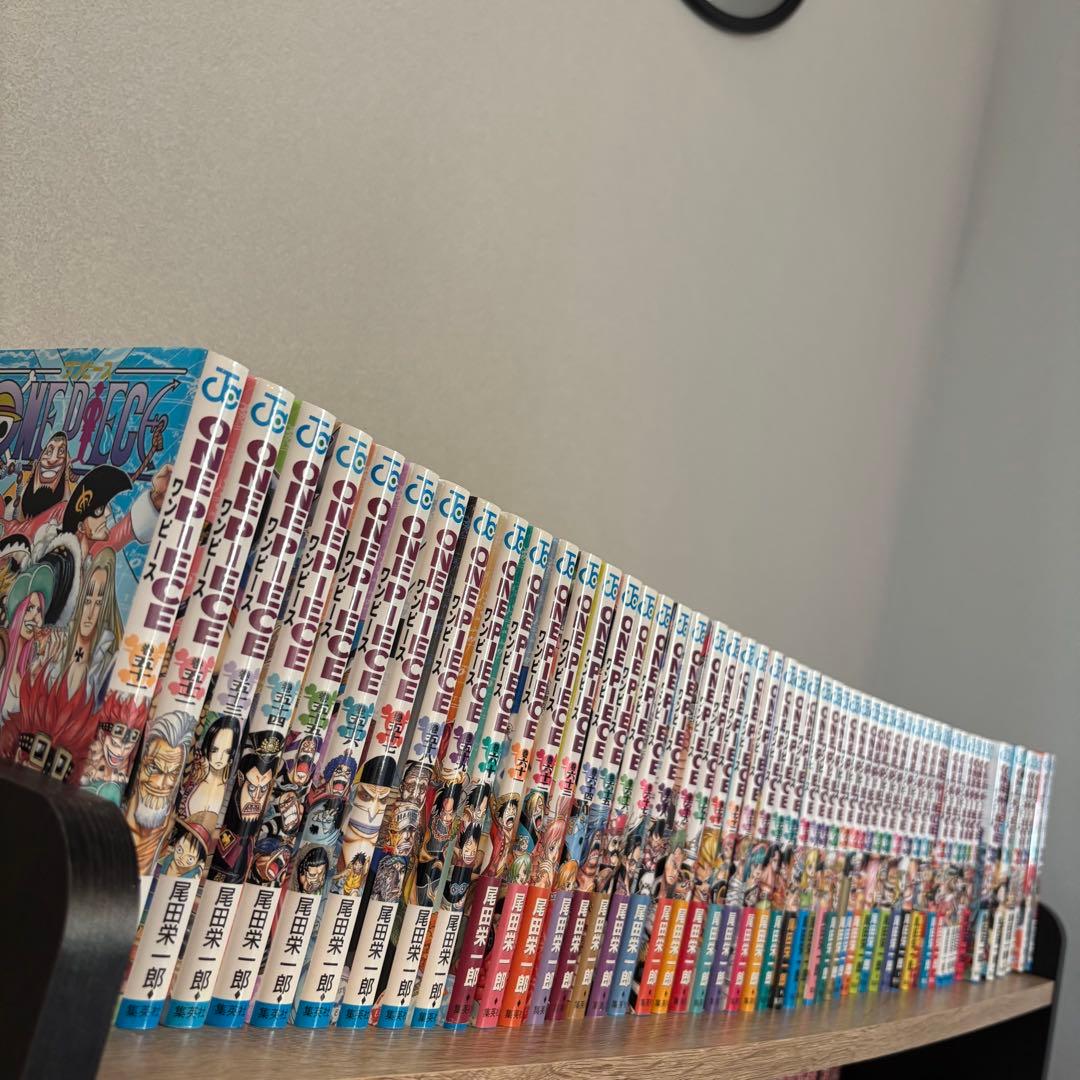 全巻新品購入品/ワンピース漫画51〜105巻セット +千巻付き 一部帯/冊子あり