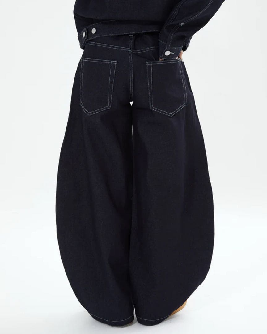 【SALE】リジットバルーンデニム L2156 S (navy) 地底人